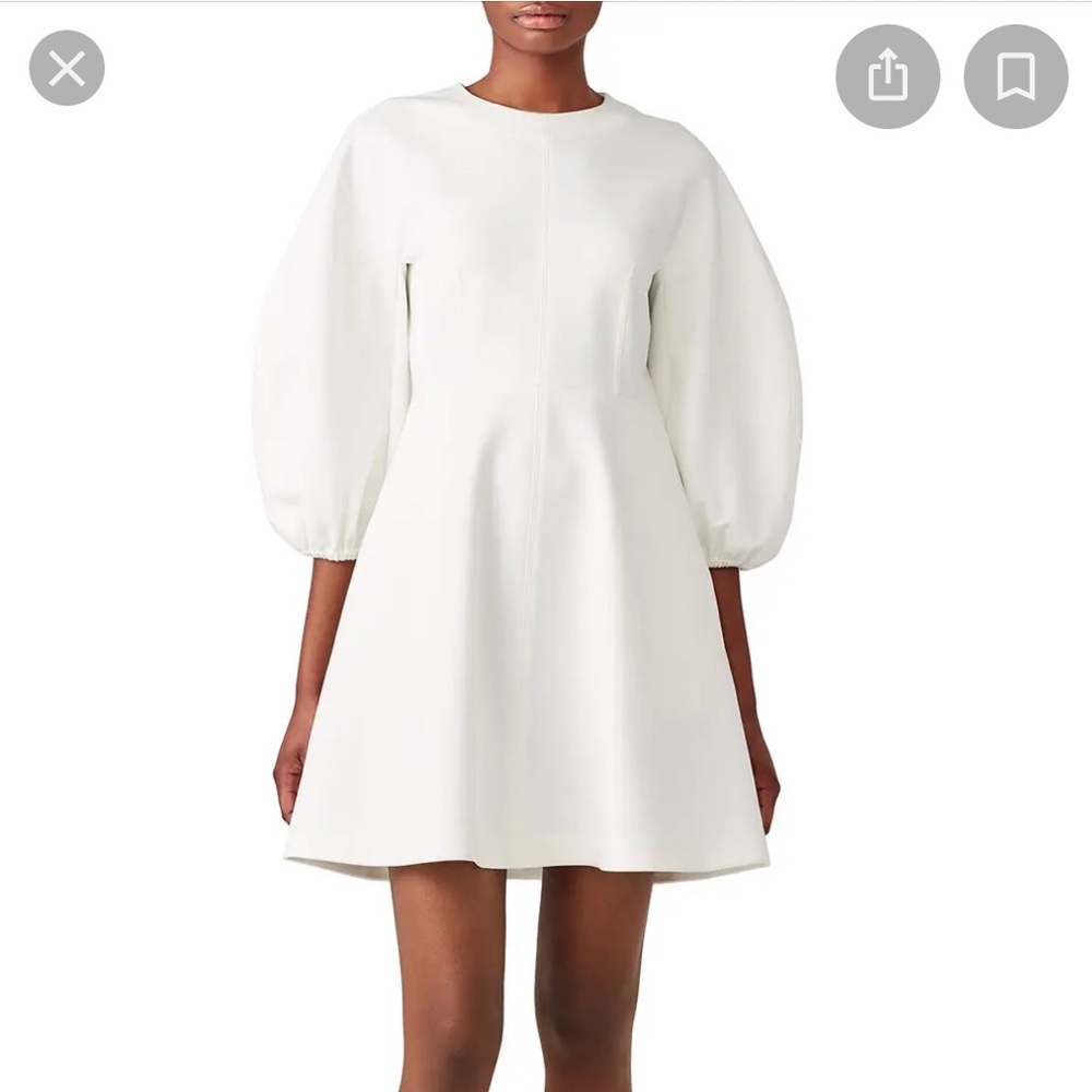 Tibi Ivory Bond Stretch Dress